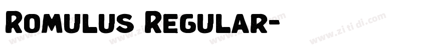 Romulus Regular字体转换
